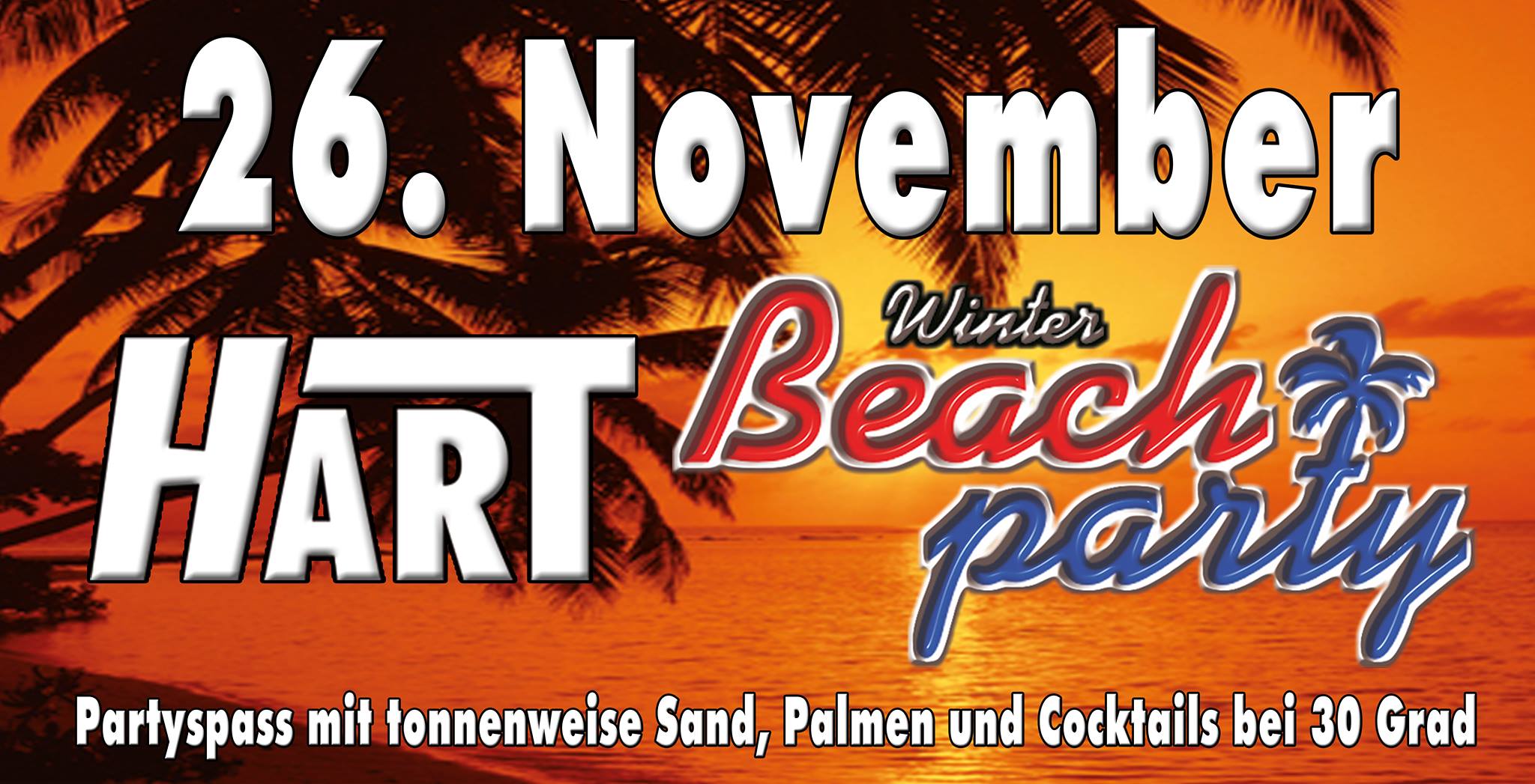 HART Winter Beach Party – 26. Nov.